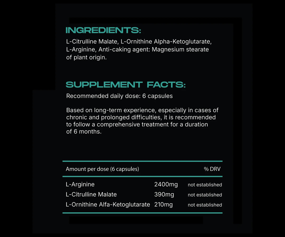 Amplio OKG + L-Arginine + L-Citrulline Advanced Formula.