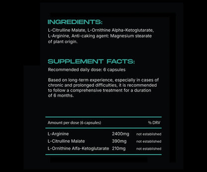 Amplio OKG + L-Arginine + L-Citrulline Advanced Formula.