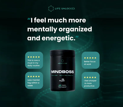 MindBoss Omega 3 DHA & Magtein.
