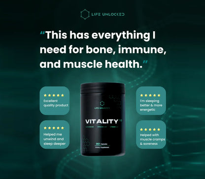 VITALITY 2.0 Magnesium + Vitamin D3 + K2.